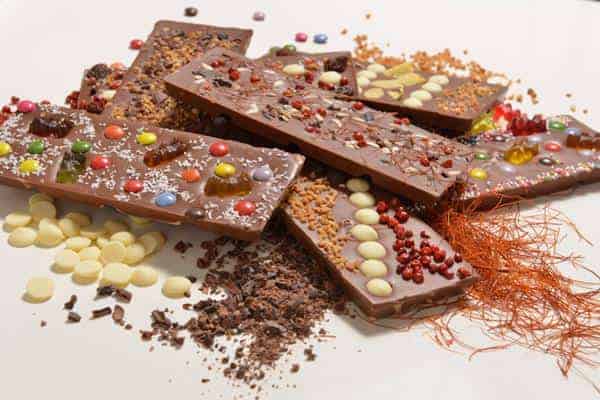selbst kreierte Schokolade im Chocoversum